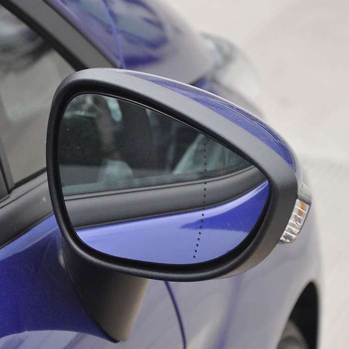 Car Right Side Door Wind Rearview Mirror Cover Frame Compatible Fiesta MK7 2009-2017