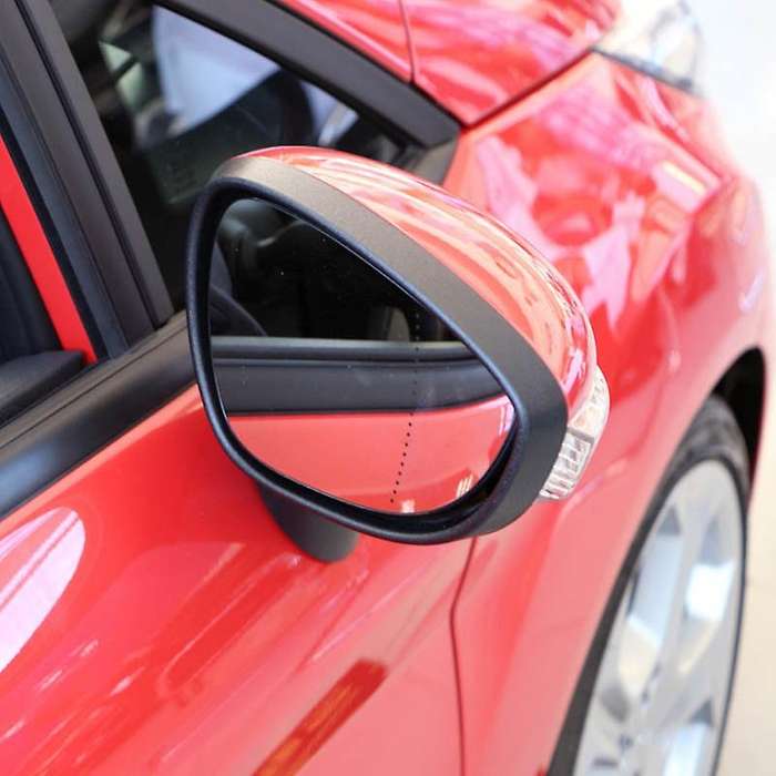 Car Right Side Door Wind Rearview Mirror Cover Frame Compatible Fiesta MK7 2009-2017
