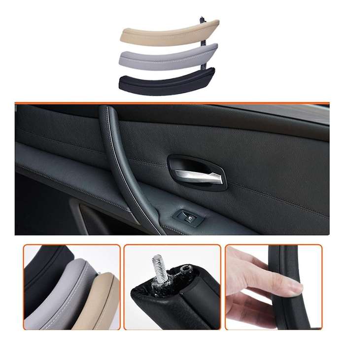 Car Right Side Front Door Inner Pull Handle Armrest Cover Assembly 51416983672 for E60 E61 2006-2010