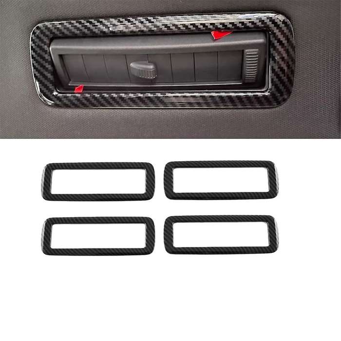 Car Roof Air Conditioning Vents Rear Air Vents Decoration Carbon Fiber Look for TANG