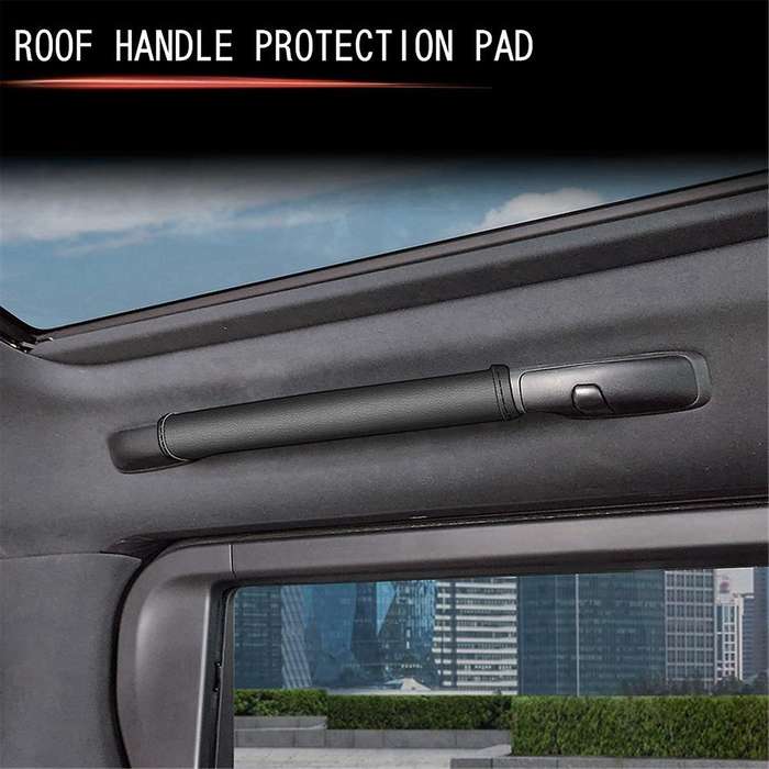 Car Roof Handle Leather Protection Pads with Sponge for ALPHARD/VELLFIRE 40 Series 2023+ Interior Ac
