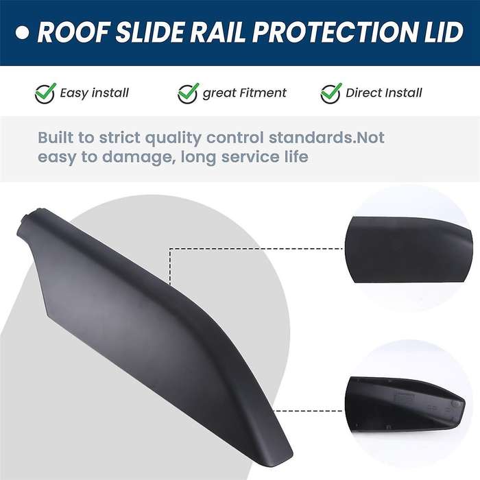 Car Roof Rack Cover Baggage Slide Rail Protection Lid 6349260040 for Land Cruiser Prado LC120 03-09