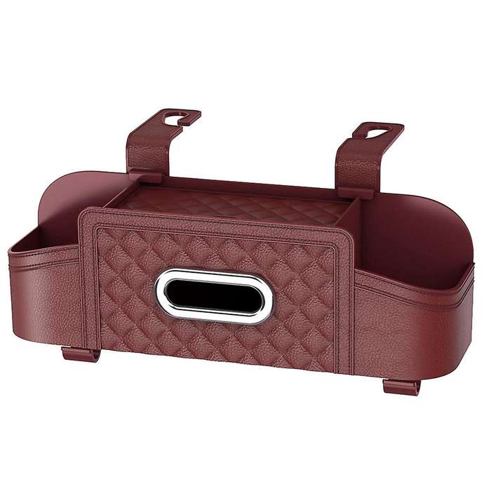 Car Seat Back Storage Box Multifunctional Auto Tissue Universal Backseat Water Cup Holder Hanging Or