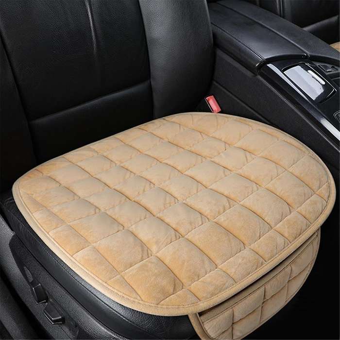 Car Seat Cover Winter Warm Seat Cushion Anti- Universal Front Chair Seat Breathable Pad for Vehicle