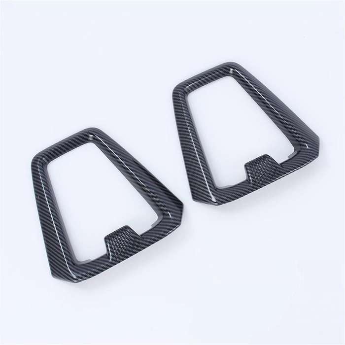 Car Seat Headrest Frame Cover Trim for -V 2023 2024 Accessories - ABS Carbon Fiber