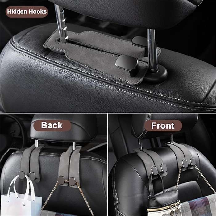 Car Seat Hooks, Headrest Hooks Car Purse Hook Headrest, Rest Hooks Seat Back Organizers Phone Holder