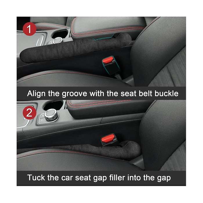 Car Seat Space Filler 2 Pack, Universal Organizer for Car SUV Truck to Fill the Space Between Seat a