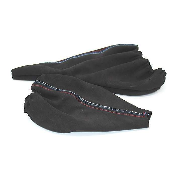 Car Shift Collars Manual Handbrake Gaiter Boot Cover for - 3 Series E36 E46 E30 E34 Z3 Black Leathe