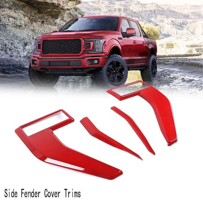 Car Side Cover Trims Decorative Stickers for 2021 2022 2023 Red