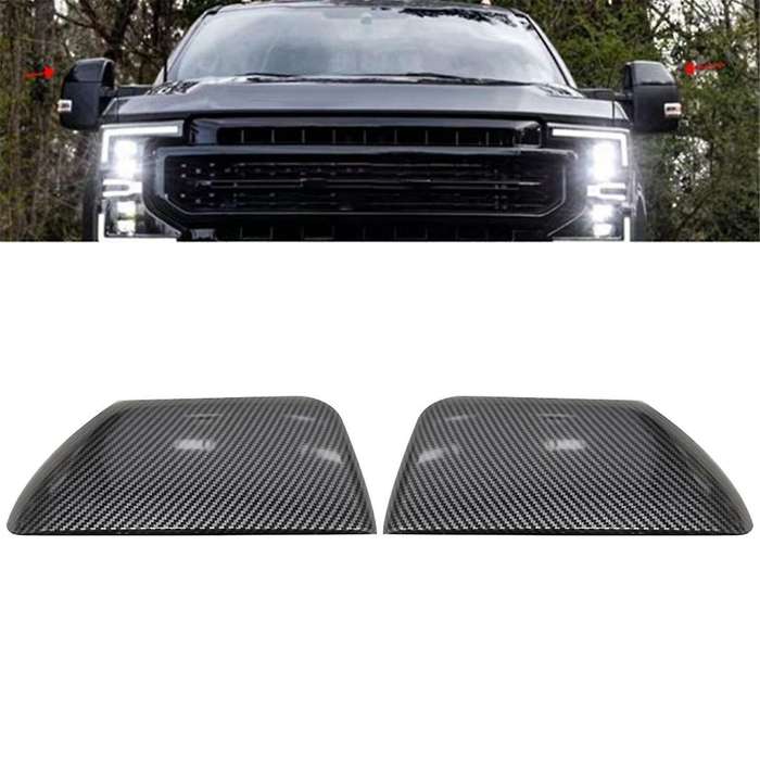 Car Side Mirror Cover for F250 F350 F450 F550 2017-2023 Upper Half Mirror Housing HC3Z-17D743-CA Car
