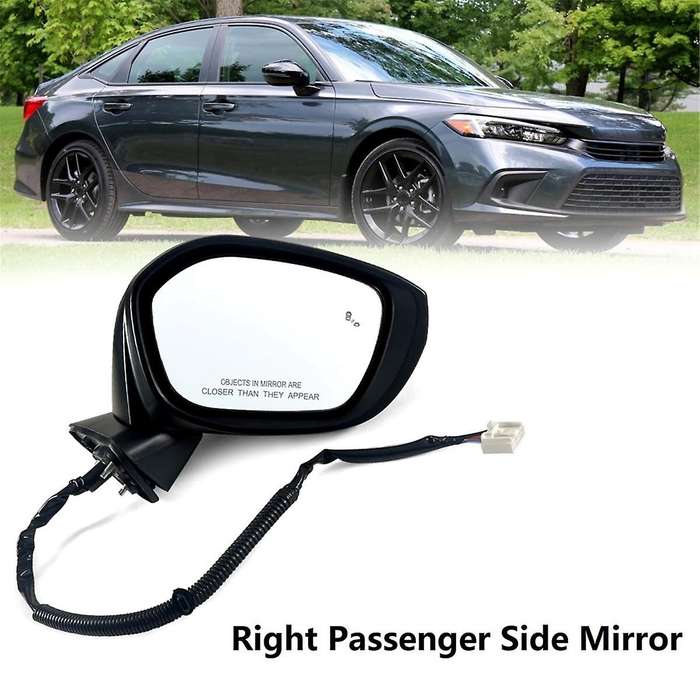Car Side Mirror for Sedan/hatchback with Power Glass, Heated, Blind Spot Detection 2022 2023 (right