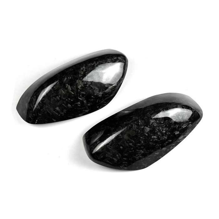 Car Side Rear View Mirror Cover Carbon Fiber Forging Pattern for G35 G37 G25 2009-2015 Side Wing Mir