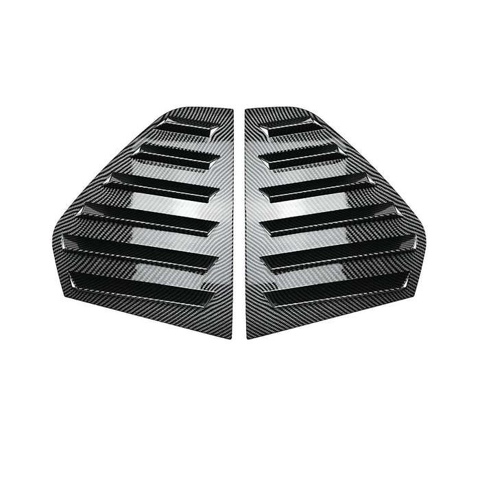 Car Side Rear Window Blind Shutter Side Vent Cover Trim Decoration for 8 Mk8 2020-2022(carbon)