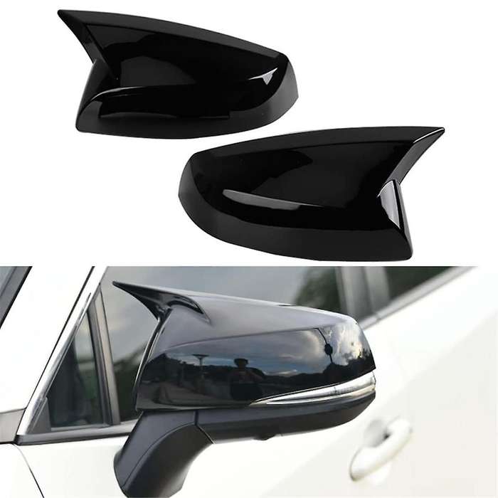 Car Side Rear View Mirror Guard Cover Trim for 2019-2023 Accessories (bright Black)