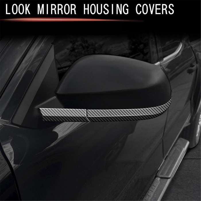 Car Side Rear View Mirror Trim Strip Stickers for 2024 Car Exterior Accessories Gloss Black