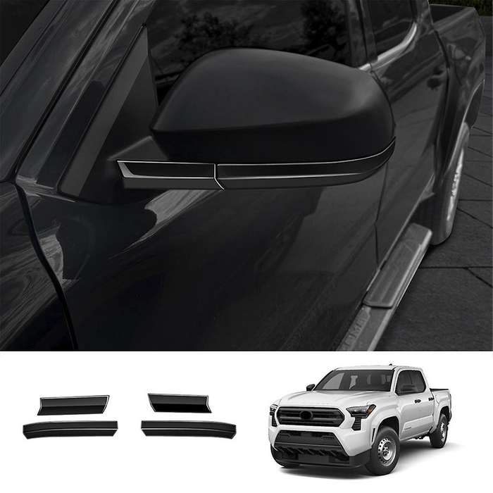 Car Side Rear View Mirror Trim Strip Stickers for 2024 Car Exterior Accessories Gloss Black