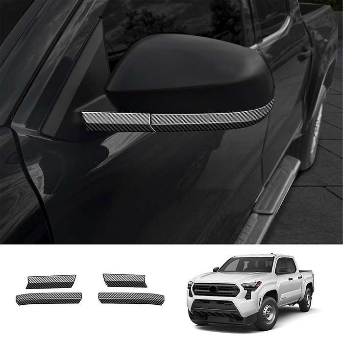 Car Side Rear View Mirror Trim Strip Stickers for 2024 Car Exterior Accessories Carbon Fiber