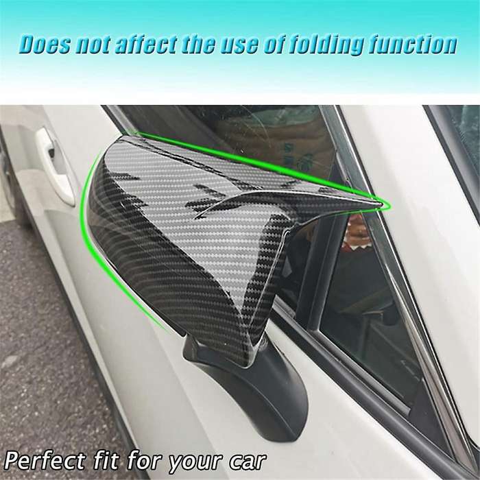 Car Side Rear View Mirror Guard Cover Trim for 2019-2023 Accessories (carbon Fiber Pattern)