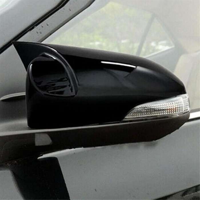Car Side Rearview Mirror Cover Caps for C- 2017-2021 Door Side Mirror Cover Accessories Black