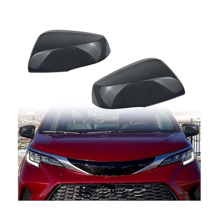 Car Side Rearview Mirror Cover Trim Sticker Frame for Sienna 2021 2022 2019+