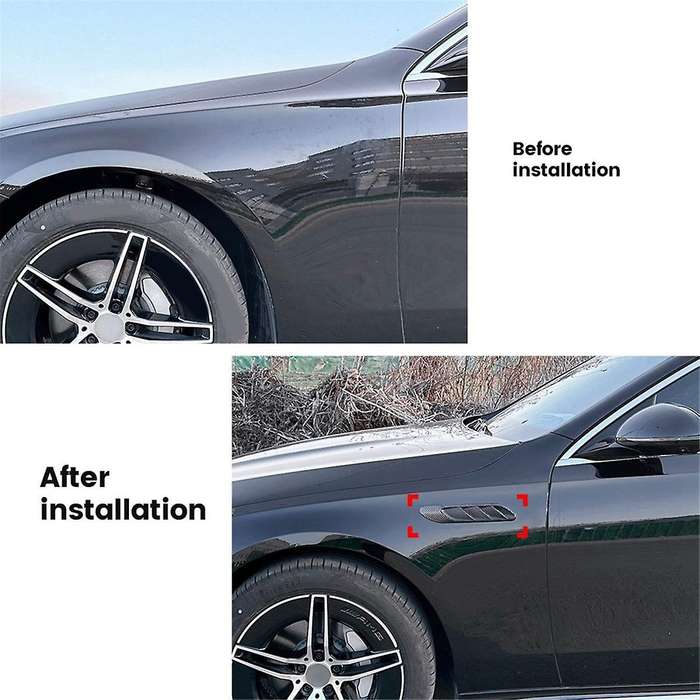 Car Side Vent Air Flow Intake Hood Side Vent Bonnet Cover Trim for E-Class W214 2024+,B