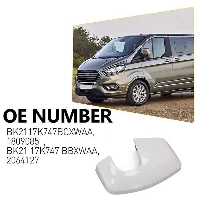 Car Side Wing Mirror Cover Rear View Mirror Cover 1809084 2064129 2064127 for Transit Custom 2014-20