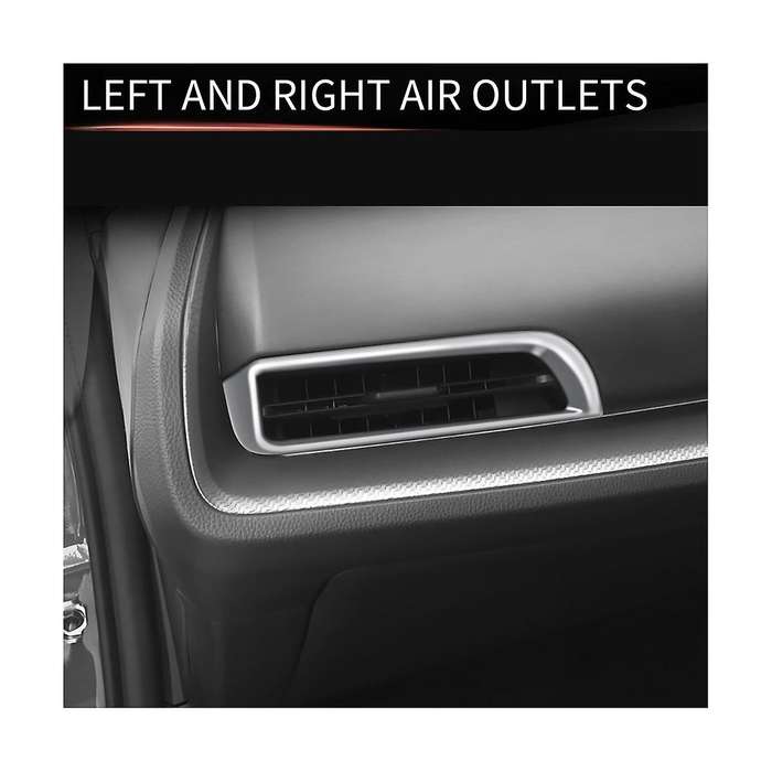 Car Silver Car Console Air Conditioning Outlet Frame Cover Trim for Prius 60 Series 2020-2023