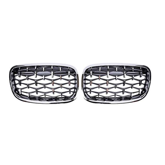 Car Silver Front Middle Grille Grill Replacement for X5 E70 / X6 E71 2008-2013