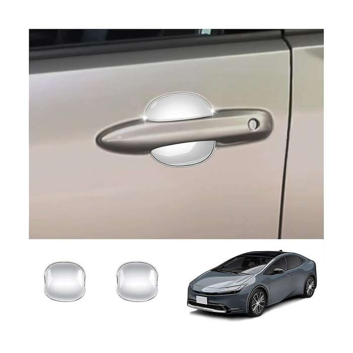 Car Silver for Prius 60 Series 2020-2023 Car Handle Exterior Door Handle Bowl Cover Trim Sticker