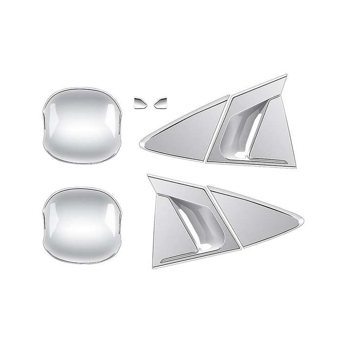 Car Silver for Prius 60 Series 2020-2023 Car Handle Exterior Door Handle Bowl Cover Trim Sticker
