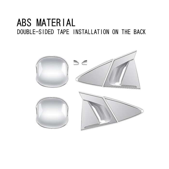 Car Silver for Prius 60 Series 2020-2023 Car Handle Exterior Door Handle Bowl Cover Trim Sticker