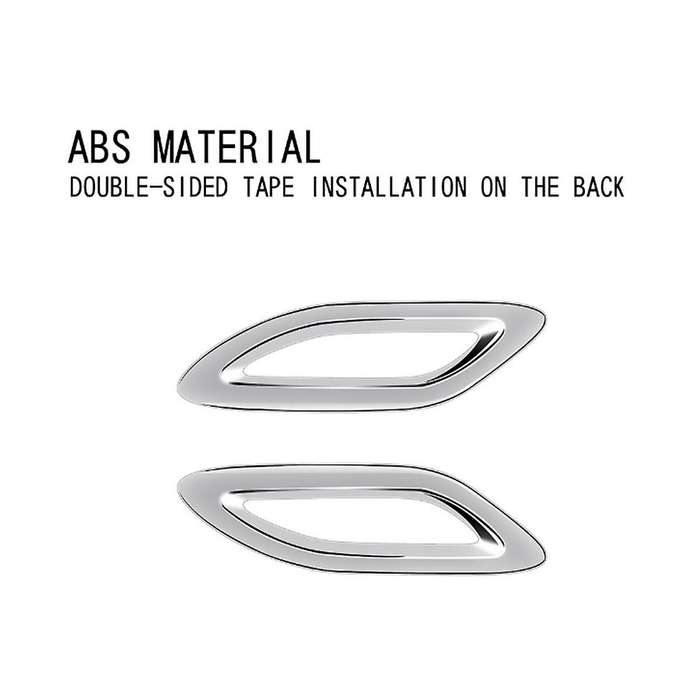 Car Silver Rear Tail Fog Light Lamp Frame Cover Trim for Alphard 40 Series 2023+ Car Accessories