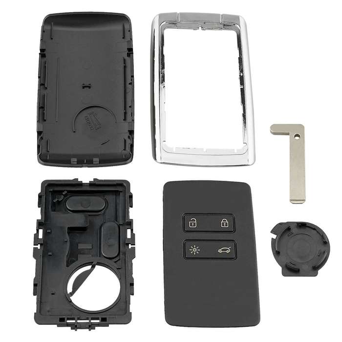 Car Smart Remote Key 4 Button Key Case for Koleos Kadjar 2016 2017