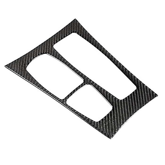 Car Soft Carbon Fiber Central Control Gear Shift Panel Cover Trim for X5 E70 X6 E71 2010-2013 RHD