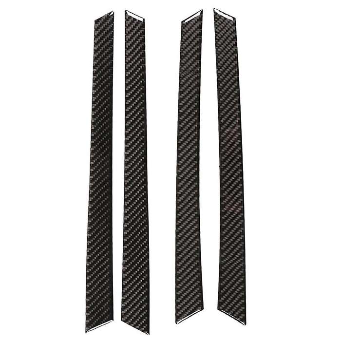 Car Soft Carbon Fiber Inner Door Panel Cover Trim for 2009-2013