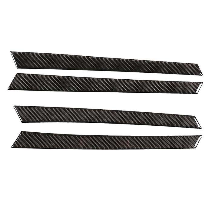 Car Soft Carbon Fiber Inner Door Panel Cover Trim for 2009-2013