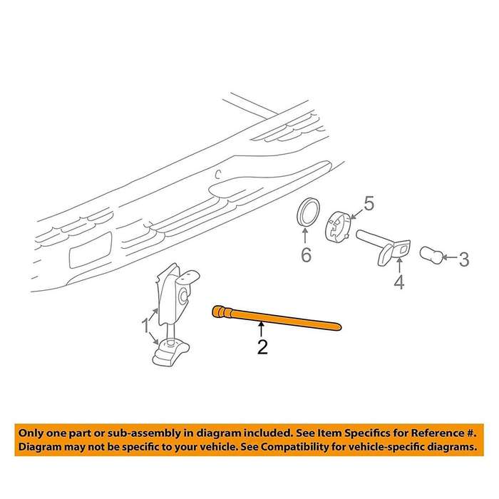 Car Spare Tire Boom Guide for 1999-2007 Car Accessories 15078834