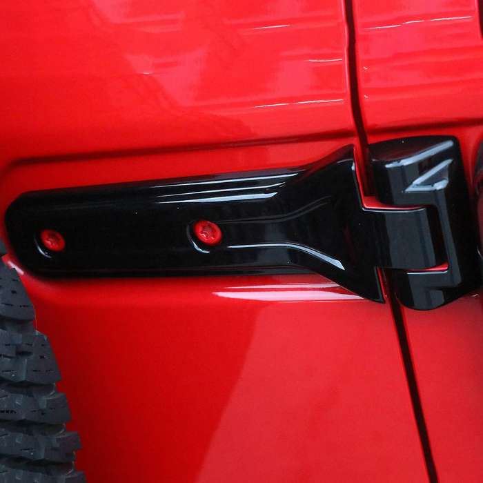 Car Spare Tire Door Hinge Covers Stickers for JL 2018 Up Exterior Accessories