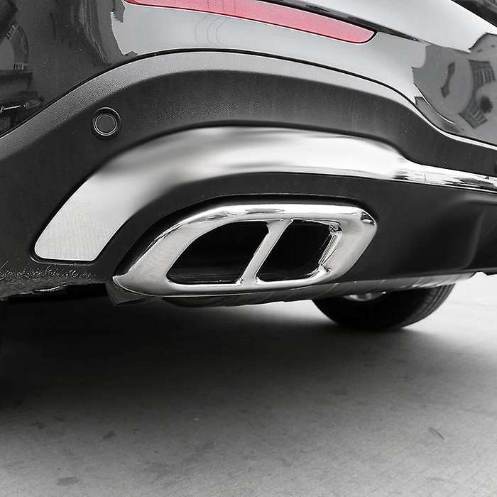Car Stainless Steel Exhaust Pipe Muffler Tail Cover Trim for GLE350 GLE450 GLC GLS W167 X253 X167 Si
