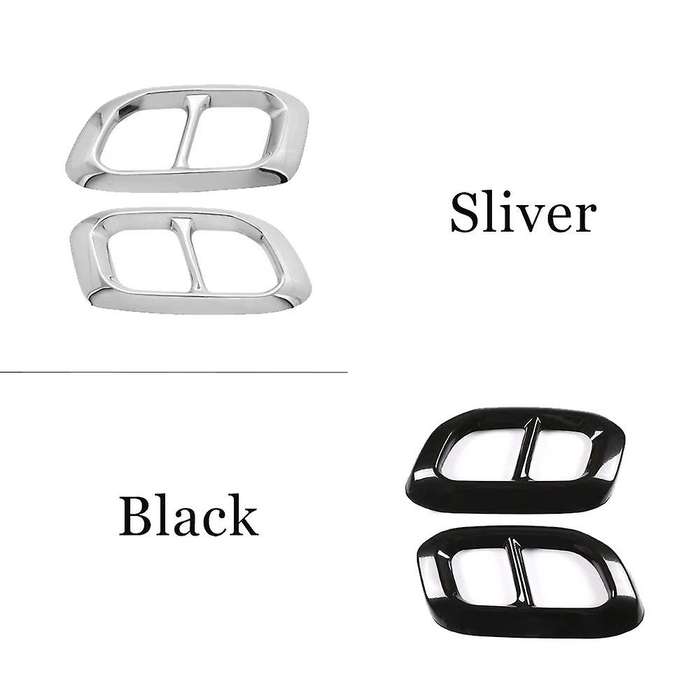 Car Stainless Steel Exhaust Pipe Muffler Tail Cover Trim for GLE350 GLE450 GLC GLS W167 X253 X167 Bl