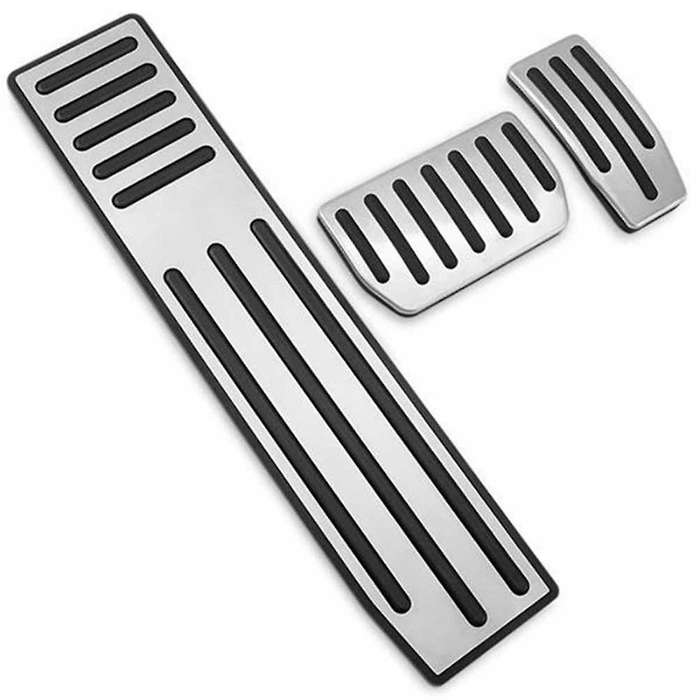Car Stainless Steel Foot Pedal Pads Cover Brake Accelerator Rest Pedal Non Drill Accessories for Mod