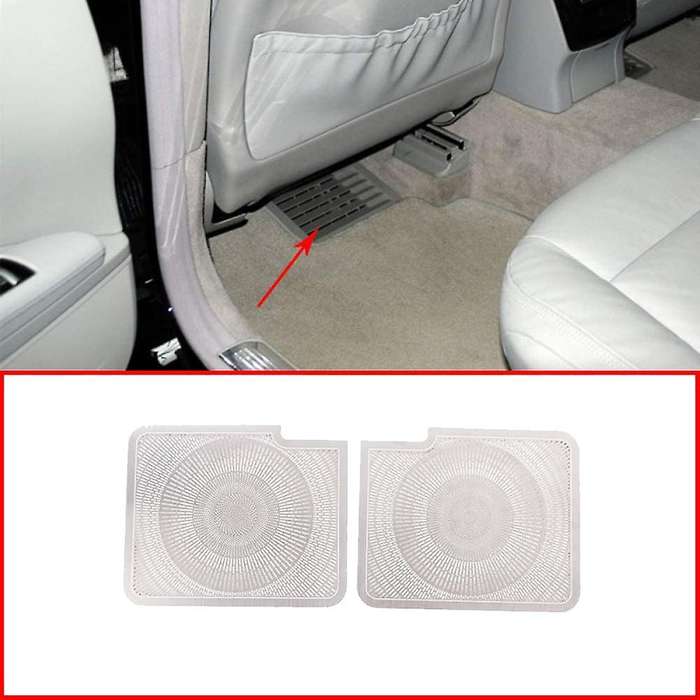 Car Stainless Steel Seat Under Air Outlet Frame Cover Trim for - S Class W221 2008-2012