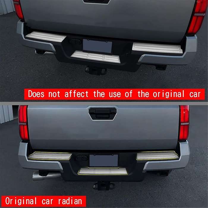 Car Stainless Steel Trunk Pedal Rear Tail Box Guard Pedal for 2024 Car Accessories Silver