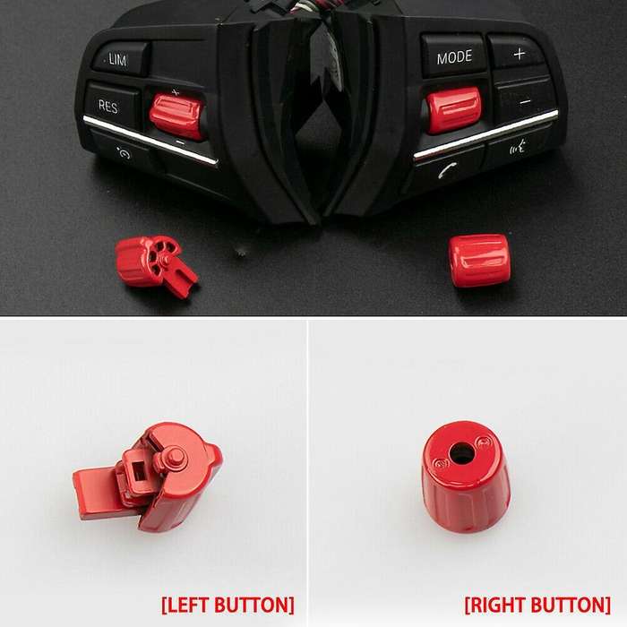 Car Steering Wheel Button Control Knob Wheel Switch Multi-Functional for 5 Series F10 F07 7 Series F