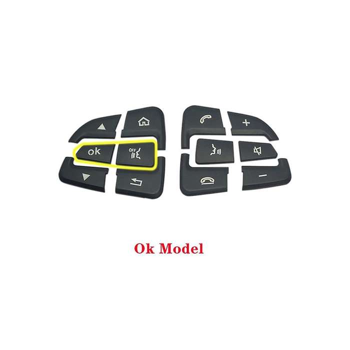 Car Steering Wheel Button Covers for GLC X253 C Class W205 CLA GLA a Class X156 C117 W176(B)