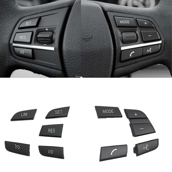 Car Steering Wheel Button Cover 61319262706 for 5 7 Series F10 F11 F04 F01 F02 Multifunction Button