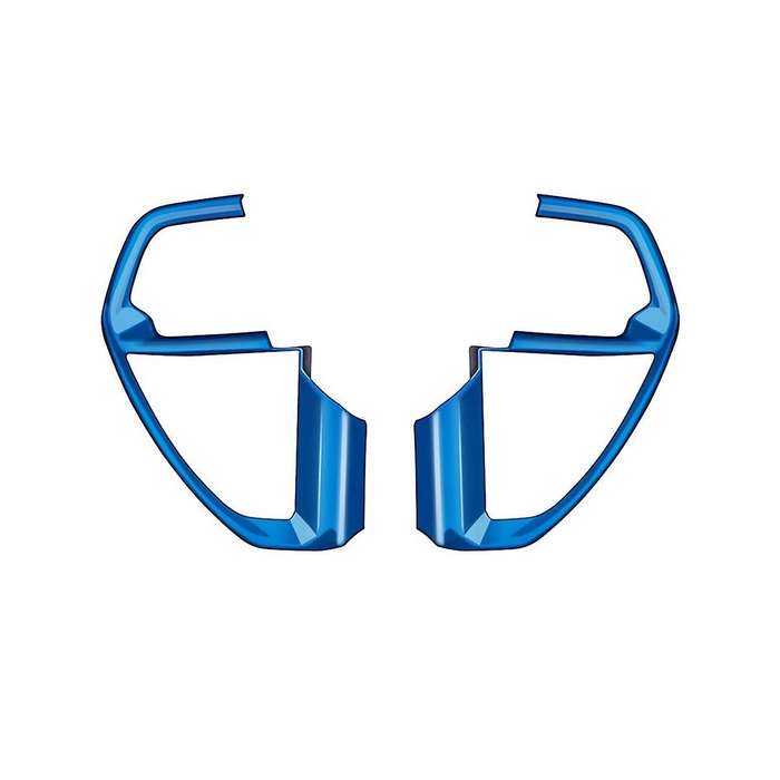 Car Steering Wheel Button Frame Cover Trim Sticker for 2024 Car Interior Accessories Blue