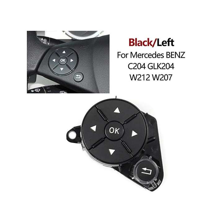 Car Steering Wheel Button Switch Cover Trim Kit for C E Class W204 W212 X204 20482103519107 Left