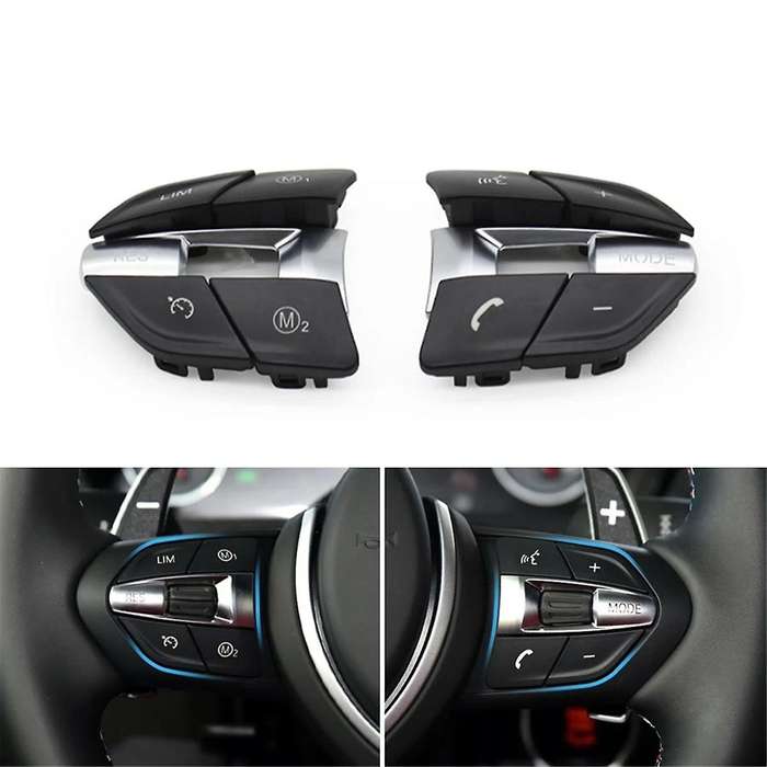 Car Steering Wheel Button Knob Replacement for F10 F11 F30 F31 F34 F01 F02 F07 F06 F12 F25 F26 F15 F