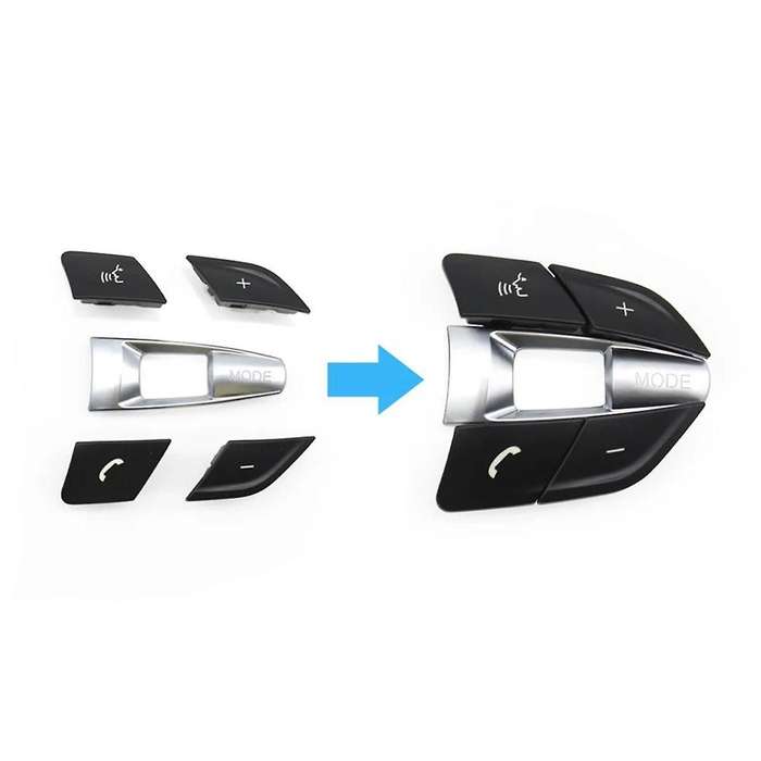 Car Steering Wheel Button Knob Replacement for F10 F11 F30 F31 F34 F01 F02 F07 F06 F12 F25 F26 F15 F